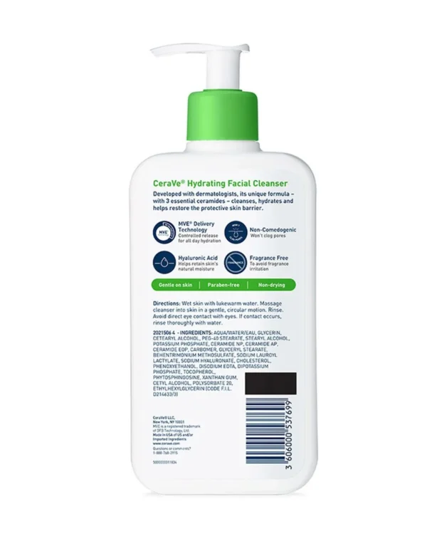 CeraVe Hydrating Facial Cleanser - Image 3